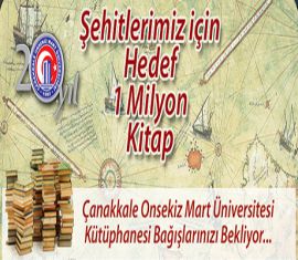 Şehitlerimiz için Hedef 1 Milyon Kitap